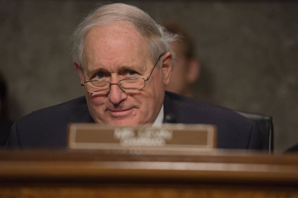 Sen.Carl Levin chairing a hearing